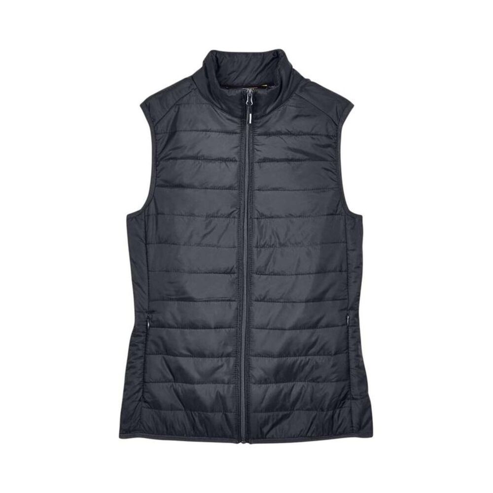 CORE365 Women's Prevail Packable Puffer Vest / Carbon